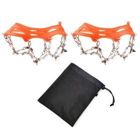 1pair 13-tooth Ice Cleats Crampons; Non-slip Shoes Cover For Winter (size: M)