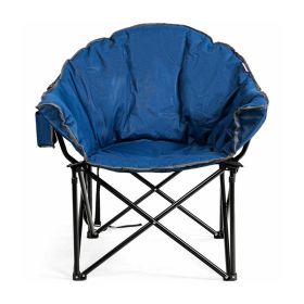 Multiple Applicable Places Portable Outdoor Camping Chair (Color: Navy)